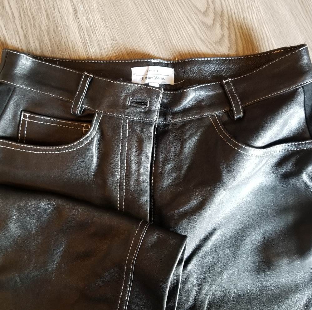 & Other Stories high waisted tapered leather pants